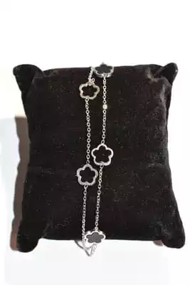 Bracelet Fleur Argent